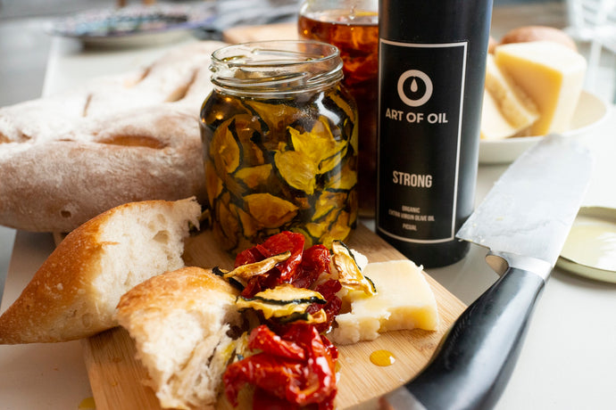 Getrocknetes Gemüse in Olivenöl eingemacht – Haltbar und aromatisch