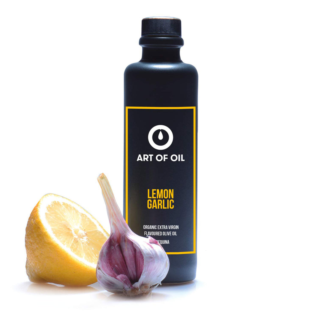 BIO - Aromatisiertes Natives Olivenöl Extra - LEMON GARLIC 200ml